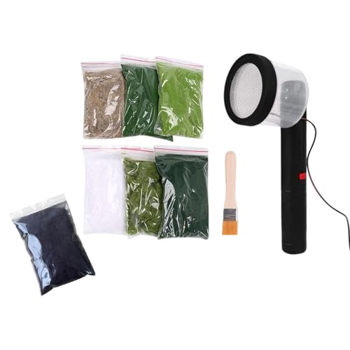 Kit de flocage pour gazon statique TUXCAXI applicateur herbe maquette