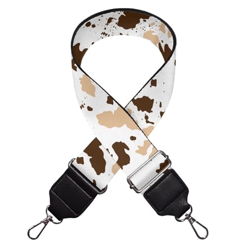 Image of TODIYADDU Brown Beige Milk Cow Stripe Strap Bag Straps Replacement Crossbody Bag Straps Straps for Crossbody Bags for Women Students Suitable for Crossbody Bag Handbag Computer Bag Guitar Nice Gifts