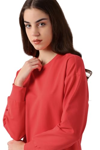 Image of Van Heusen Cotton Women Round Neck Sweatshirt