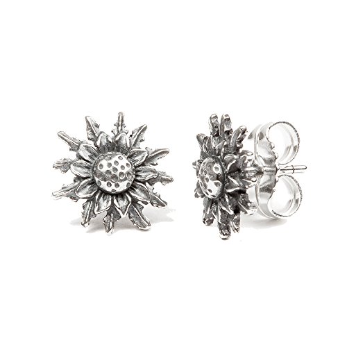Pendientes classic Eguzkilore (Plata envejecida, Plata)