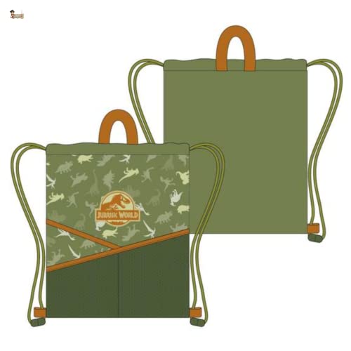 BricoLoco. Mochila infantil verde Jurassic Park World, infantil para niñas y niños. Mochila...