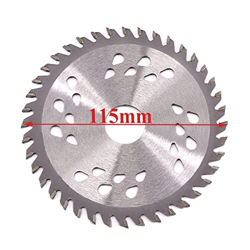 SUNDELY® Carbide Tipped TCT Circular Saw Blade Angle Grinder Disc 115 mm X 22.2 mm X 24T or 40T (4.5" X 0.87") for Wood Laminate Plywood Tree PVC Plastic Trimmer Cutter (1 Piece - Image 2
