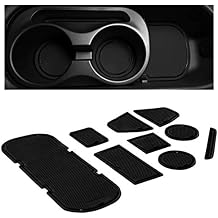 CupHolderHero Fits Subaru BRZ, Toyota 86, and Scion FR-S 2012-2020 Accessories Premium Custom Interior Non-Slip Anti Dust Cup Holder Inserts,Center Console Liner Mats,Door Pocket 9pc Set Solid Black