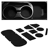 CupHolderHero for Subaru BRZ, Toyota 86, and Scion FR-S 2012-2020 Custom Liner Accessories - Premium Cup Holder and Center Console Inserts 9-pc Set (Solid Black)