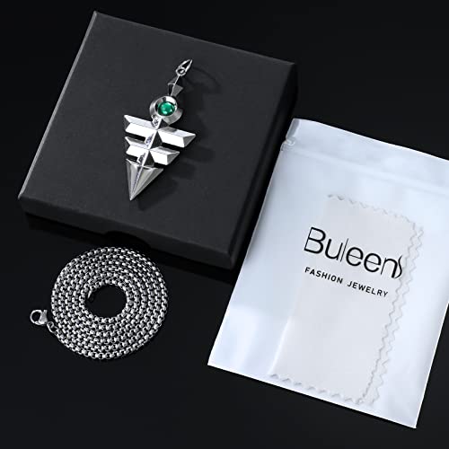 Buleens One Piece Yugioh Necklace For Women Men Mens Boys Girls Fairy Tail Anime Necklaces Skull Pirates Luffy Straw Hat Sword Cosplay Chain Pendant Stainless Steel Cubic Zirconia Long Silver Plated Cool Chunky #TOP3