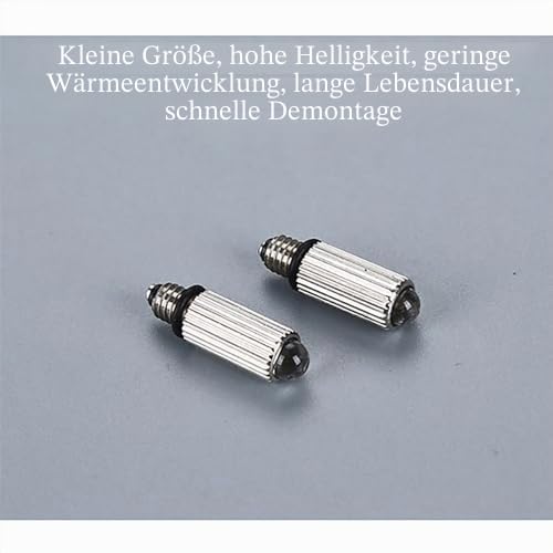 Airway Intubation Set Edelstahl mit 3 gebogenen Klingen, 2 LED Ersatzbirnen und Griff für medizinisches Fachpersonal, Ärzte, Krankenschwestern