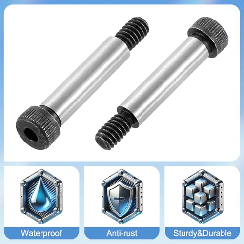 QUARKZMAN Legierungstahl Sechskantkopf Schulter Schrauben, 1-5/16 Schulterlänge, 5/16 Schulterdurchmesser, 5/16-20 UNC Gewinde, 5 Stück