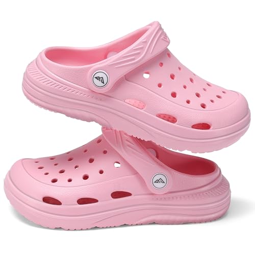 Image of Kids Tie Dye Garden Clogs for Boys Girls | Lightweight Slip-On Water Shoes with Arch Support