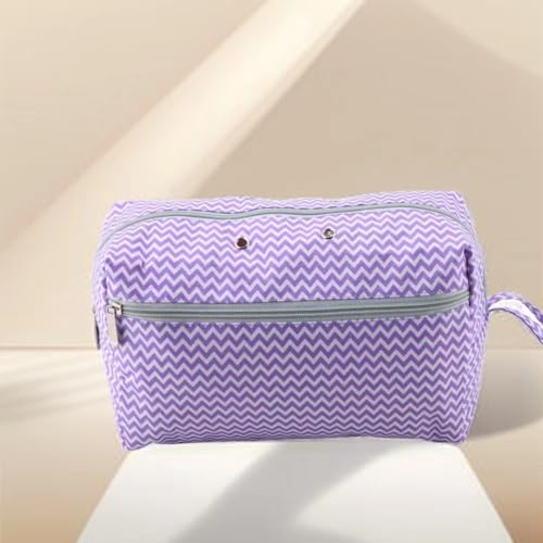 Image of Small Crochet Bag Organizer, Yarn Storage Bag, Portable Crochet Kniing Bag to Organize Kniing Tools and Accessories (Straight L Size)