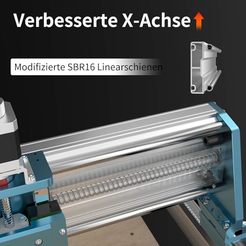 Genmitsu CNC-Fräsmaschine 4040-PRO MAX zum Fräsen von Holz, Metall und Acryl, GRBL-Steuerung, 3-Achsen-Graviermaschine mit 710-W-Trimmer und Linearschienenantrieb