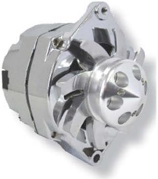 Fits 200AMP CHROME ALTERNATOR CHEVY GM PONTIAC OLDS CADY HOLDEN BBC SBCTHREE WIRE W/Custom Billet aluminum Fan&pulley 65-85 ask before purchasing about fitment