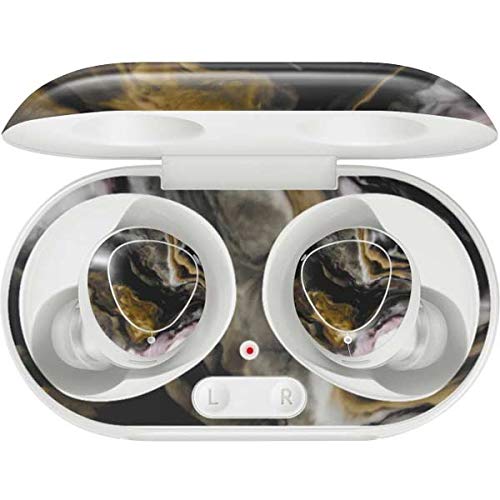 Skinit Decal Audio Skin Compatible with Samsung Galaxy Buds+ - Officially Licensed Originally Designed Gold Blush Marble Ink Design