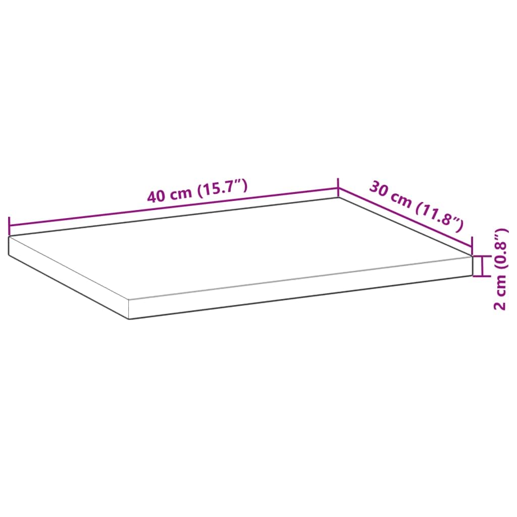 Estantería flotante de madera maciza de acacia, 40 x 30 x 2 cm, tratada al aceite, ahorra espacio, estantería de pared para salón, dormitorio, cocina, baño, soporte invisible, estante versátil