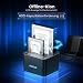 FIDECO HDD Docking Station, Dockingstation für Festplatten, USB 3.0 für 2,5 und 3,5 Zoll SATA HDD/SSD, Dual Bay, unterstützt Offline-Klone