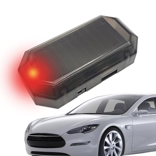 Pavsicgn Car ANTRIENTO LUZ DE REBISTRO, Luz de Alarma de automóvil | de Alarma de automóvil antirrobo | Luz Solar Impermeable inalámbrica para Acampar Seguridad de estacionamiento de Alta Visibilidad