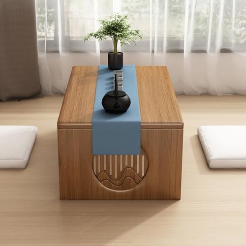 Table basse en bambou japonaise durable et bureau en bois
