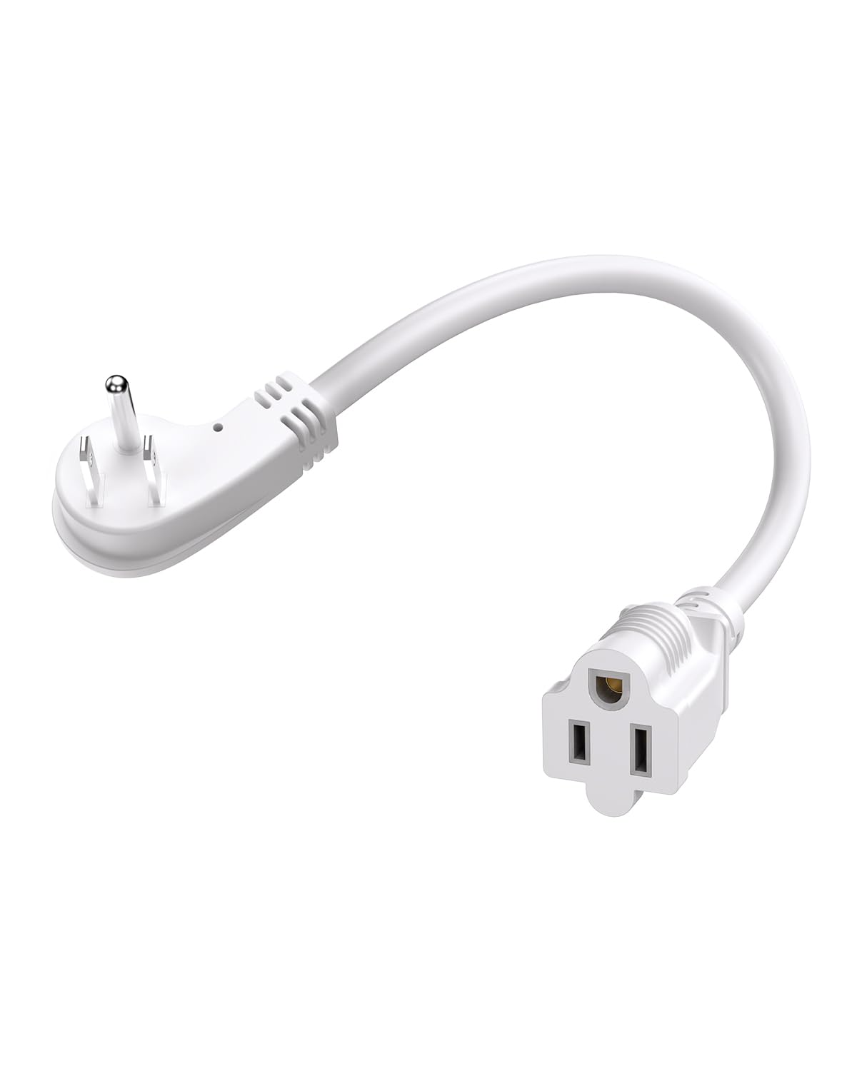 Amazon.com: 1Ft Flat Plug Short Extension Cord, 90 Degree Plug