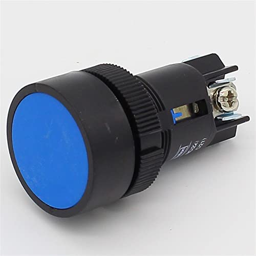 Interrupteur à bouton-poussoir momentané 22mm 6pcs NO NC en rouge et bleu