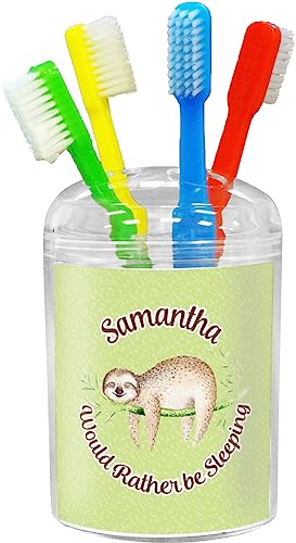 RNK Shops Personalized Sloth Toothbrush Holder