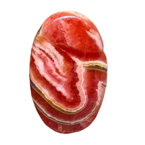 Rhodochrosite ovale 41 mm pierre naturelle pour fabriquer un collier bricolage