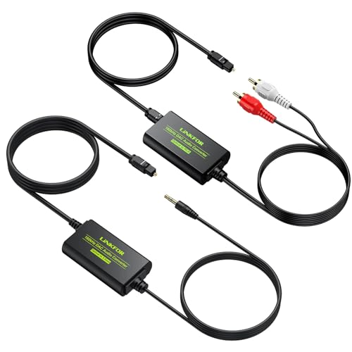 Convertisseur Optique vers RCA LiNKFOR Jack 3.5mm DAC 192kHz