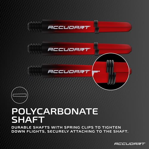 Accudart 3.0 Soft Tip Dart Set - Gunmetal Steel Barrel, Hybrid Grip, Polycarbonate Shafts, Standard Flights, Drop-in Case
