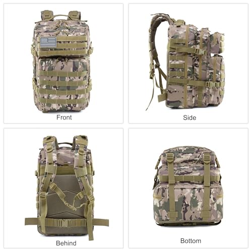 Mochila táctica outdoor impermeable 45L para senderismo miniatura 6