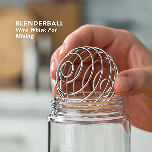 Whiskware C03208 Glass Blenderball Whisk Leak Proof Salad Dressing Shaker Bottle thumb #2