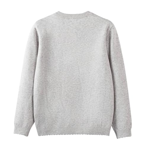 Danny D Girls Sequin Knitted Sweater Cardigan Crew Neck Long Sleeve Button Tops3