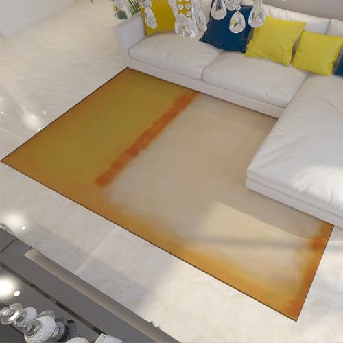 Petit tapis pour chambre d’enfant et dortoir 100x150cm style Mark Rothko à texture peluche
