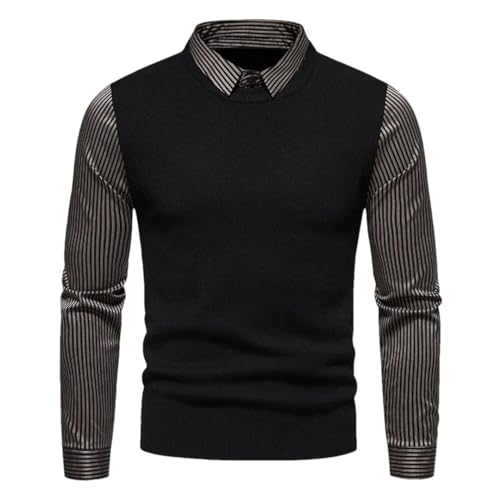 Winter Men's Sweater Knitwear Casual Pullovers Fashion Cold Turn-Down Collar Casual Pullovers
