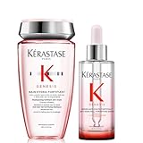 Kérastase Genesis, Rutina Anticaída y Fortificante con Champú Bain Hydra-Fortifiant 250 ml y Sérum Anti-Chute Fortifiant 90 ml, Para Pelo Fino o Frágil, Normal o Mixto