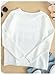 Verdusa Women's Beach Cover Up Sweaters Letter Print Long Sleeve Crochet Crew Neck Knit Sweater Summer Tops White Large