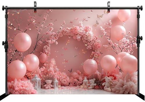Fondo rosa 9x6 pies para fotografía y eventos miniatura 3