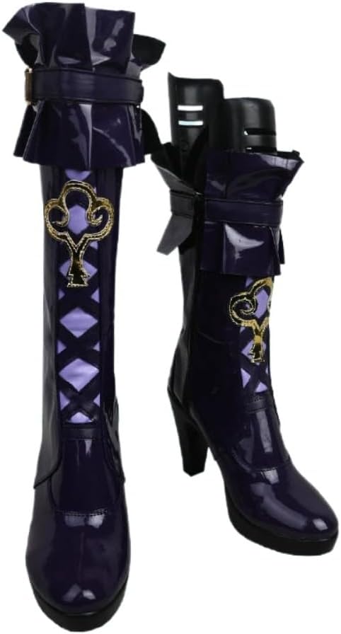 Herta‌‌ Cosplay High Heel Boots Custom-Made -Inspired By Honkai Star Rail Unisex Sizes 36-45 Anime Game Party Shoes Footwear Long Boots