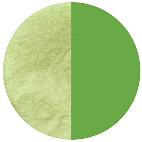 8.5 Oz Light Green Transparent Powder Frit - 96 Coe-picture-25