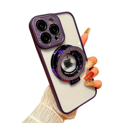 Coque iPhone 15 Plus violette protectrice pour éviter les rayures de caméra