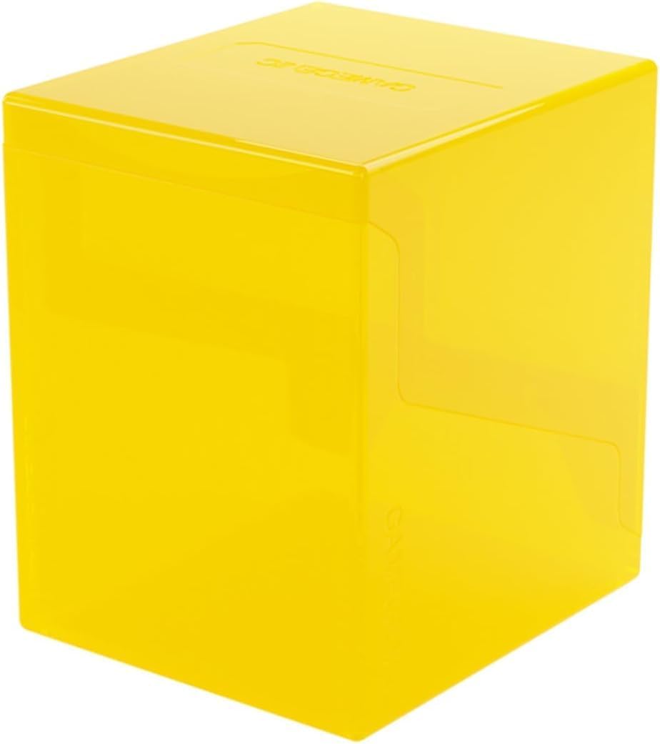 Gamegenic Bastion 100+ XL Deck Box - Compact, Secure, and Perfectly Organized for Your Trading Cards! Safely Protects 100+ Double-Sleeved Cards, Yellow Color, Made