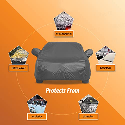 Image of Custom Fit Car Body Cover for Tata Indica Vista - Grey