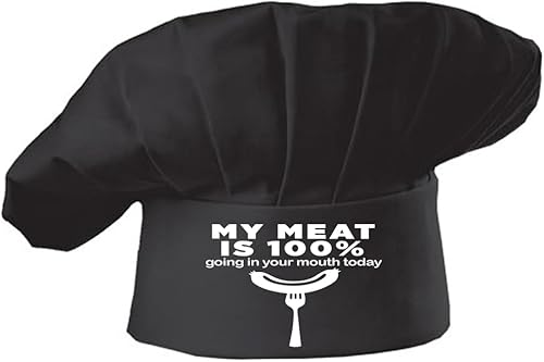 Miniatura 6 de Hyzrz Divertido sombrero de chef - My Kitchen My Rules - Regalos para el día del padre, día de la madre, cumpleaños, ajustable, parrilla de cocina,