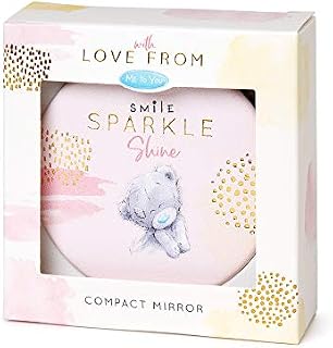 Me to You Tatty Teddy 'Smile, Sparkle, Shine' Compact Mirror in a Gift Box - Official Collection, Pink