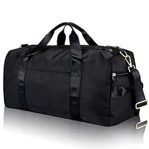 DAYGOS Gym Sports Duffle Bag – Waterproof Travel Duffel Bag with Wet Pocket and Shoes Compartment Overnight Weekender…
