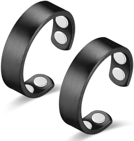 Vicmag Copper Magnetic Ring for Women Men 100% Solid Pure Copper Adjustable with Jewelry Gift Box