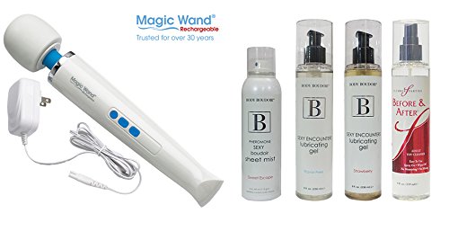 Authentic 2015 Hitachi Magic Wand Original Rechargeable With FREE ($100 Value) Premium Antibacterial Cleaner & Massaging Moisturizer Kit