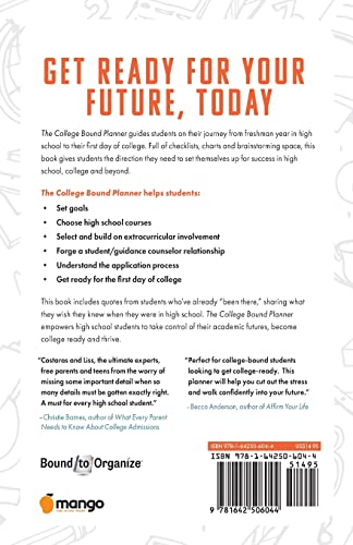 The College Bound Planner: A Roadmap to Take You From High School to Your First Day of College (Time Management, Goal Setting for Teens) image 4