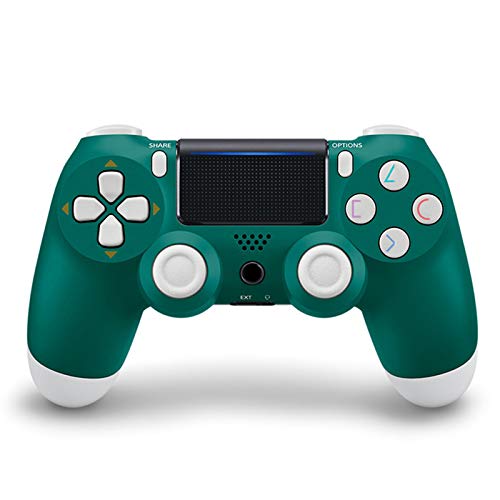 Game Controller for PS4 Wireless Gamepad for PS4/PS4 Pro/PC and Laptop with Vibration and Audio Function, Mini LED Indicator, High-Sensitive Controller with Anti-Slip(Alpine Green)