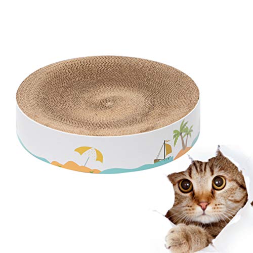 Arranhador de gato Balacoo, brinquedos interativos para gatos em forma de tigela afundada redonda ar