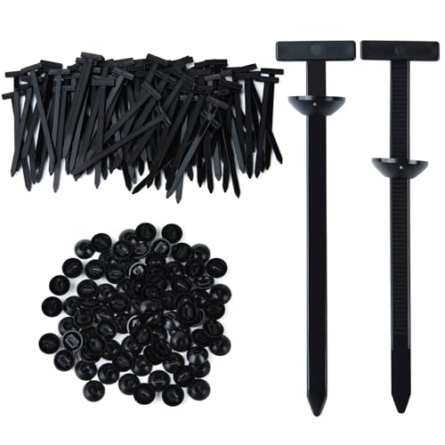 50 PCS Nylon Universal Cable Tie Buckle, Multi-Functional Black Zip Ties with Pin & Button, Snap-Fit Nylon Fastening Clip for Car Repairs,Home,Garden,Workshop - image 1