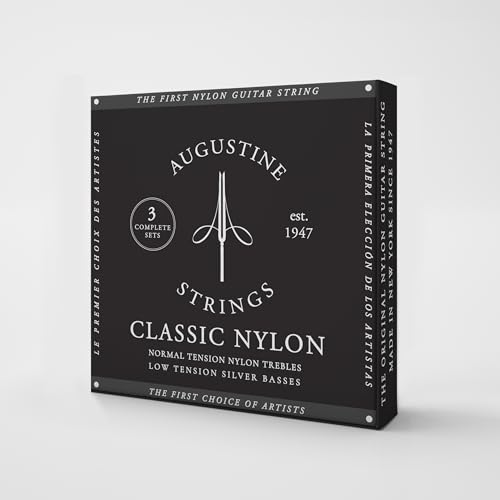 Augustine Classic Black Low Tension Guitar Strings (3 Sets)