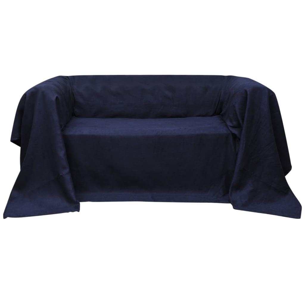 Couverture de protection canape bleu marine contre l'usure et les poils d'animaux